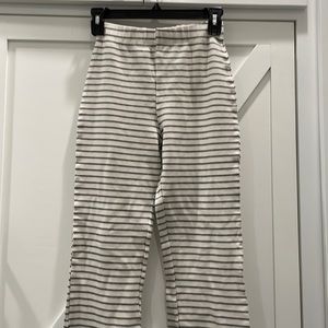 Urban outfitters cotton flare pants - striped pull on with elastic banded waist